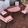 Outdoor table with chairs Image 7