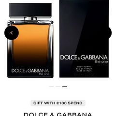 D&G The One 100ml parfum for him