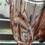 Vintage Pink Glass Jug Image 5