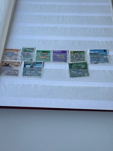 JAMAICA collection in stamp album