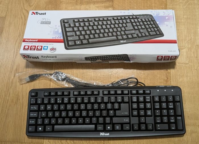 Trust Wired Keyboard  Full Size (UK Layout)  Like New