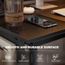 120x80 cm L Shaped Gaming Desk with Reversible Storage Shelves, Computer Desk Home Office Corner Study Writing Table with Hutch, Study, Black Image 6