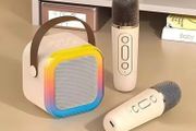 Kids Childs Wireless Microphones Bluetooth Speaker for Gaming KTV Koraoke Live iPhone Samsung Laptop Noise Reduction Microphone Boy Girl Music
