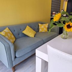 Blue Settee 3 Seater