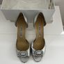 Manolo Blahnik Carrie silver shoes Image 6