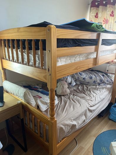 Solid Wooden Bunk Bed