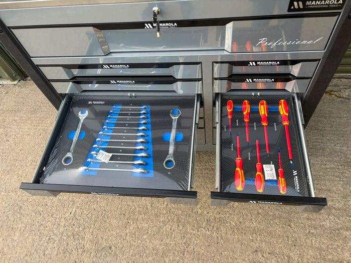 Manarola 12 Drawer Tool Box - Fully Loaded With Tools