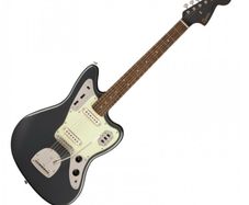Squier FSR Classic Vibe 60s Jaguar in Charcoal Frost Metallic with matching headstock