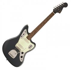 Squier FSR Classic Vibe 60s Jaguar in Charcoal Frost Metallic with matching headstock