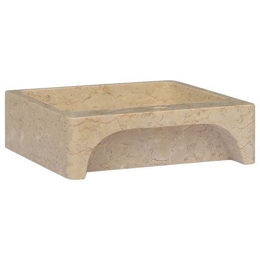 Sink Cream 40x40x12 cm Marble