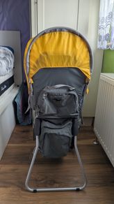 SALEWA hiking baby carrier/framed child carrier backpack.
