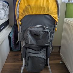 SALEWA hiking baby carrier/framed child carrier backpack.
