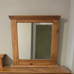 Mexican Oak Dresser Mirror