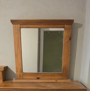 Mexican Oak Dresser Mirror