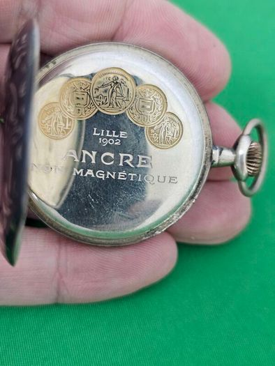 Antique Silver Swiss Made Early 1900s Pocket watch