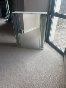 bathroom cabinet and mirror