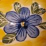 Vibrant Hand-Painted Ceramic Cafe au Lait Pinch Bowl. Image 3