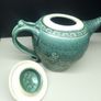 Rare Handmade Green Glazed Teapot Ireland Image 10