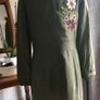 Green parka coat Image 2
