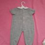 grey knitted baby onesey Image 2