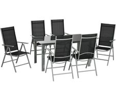 6 seater garden table and chairs