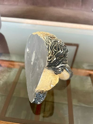 Vintage 20th Century Afghan Hound Chalkware Bust Legend Products