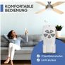 AireRyder Ceiling Fan Saturn Nickel with Lighting and Remote Control 52 132cm Blades in Silver and Pine Image 3