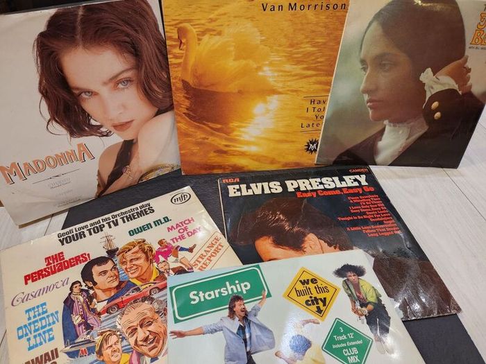 Vinyl Records Star Wars, Van Morrison, Madonna, Starship, Etc.