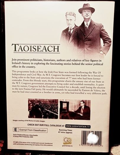 2009. Taoiseach. DVD