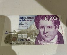 Irish 20 pound banknote