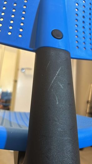 blue ikea chair