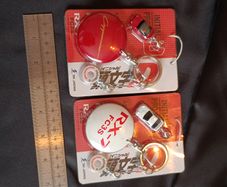 Rare Initial D RX-7 Keychain Set  JDM Enthusiast Accessory