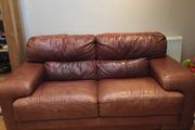 Sofa Italian Tan leather 2.5 seats