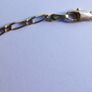 Vintage Solid 9Ct Yellow Gold 375 Figaro link Bangle Bracelet,  length 7.5" - 1,8g Image 6