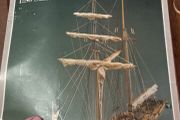 Antique Harvey 1847 Baltimore Clipper Model ship kit