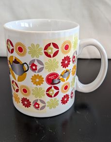 Barrys Tea Floral Ceramic Mug Irish Retro Advertising Collectible