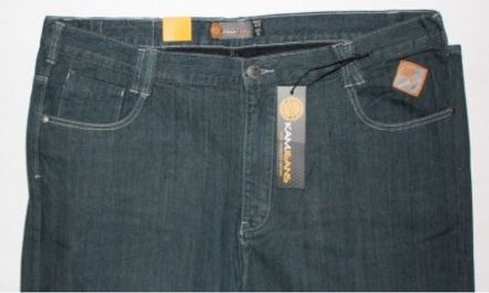KAM Jeanswear "Stark" Mid Blue Distressed Relaxed Fit Jeans - Size 46R - (Brand New & Tagged)