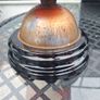 Beautiful Antique Victorian British made Cranberry Oil Lamp Image 6