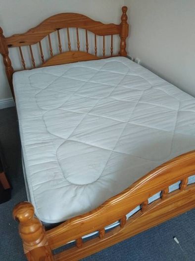 double bed and mattress