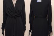 missguided slit sleeve knot front wrap dress  NEW WITH TAGS