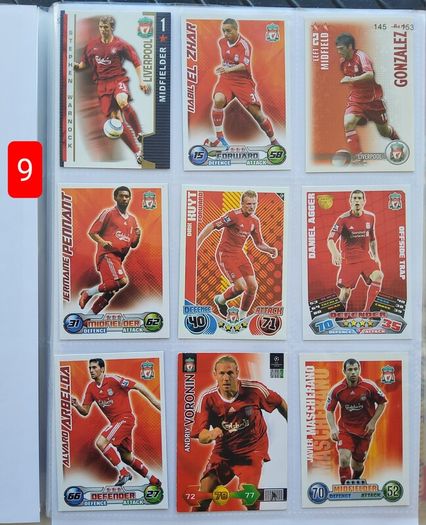 Liverpool Football Cards (116 Players)