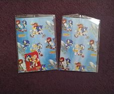 Sonic and Knuckles Wrapping Paper x 4