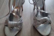 Silver stilettos