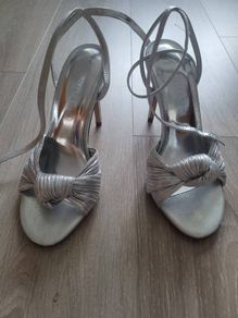 Silver stilettos