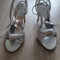 Silver stilettos