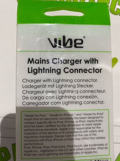 Vibe Mains Iphone/IPad charger