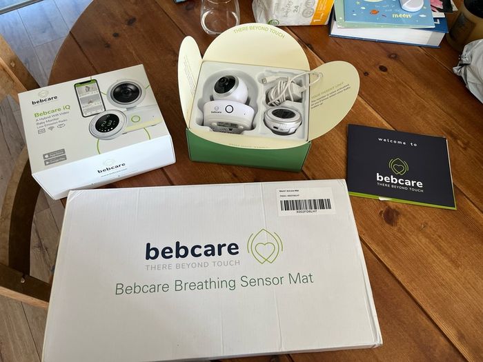 Bebcare Baby Monitor BRAND NEW IN BOX - with breathing mat, retails at 428 USD