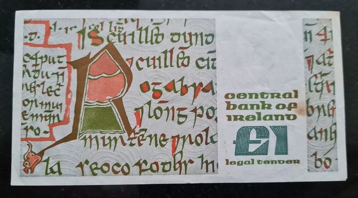 Ireland 1988 Medb 1 pound banknote