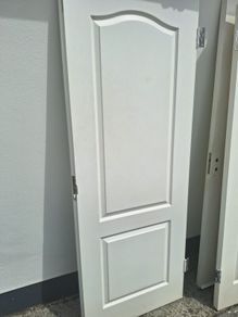 white solid wood doors