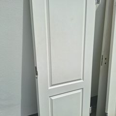 white solid wood doors